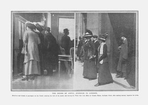 Die Stunden der schrecklichen Spannung in London, 20. April 1912 von Unbekannt
