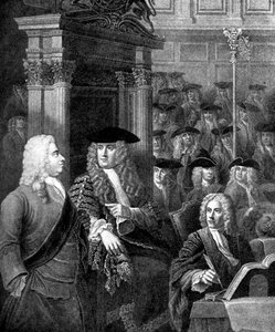 Das Unterhaus in der Verwaltung von Sir Robert Walpole von Unbekannt
