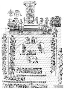 Das Oberhaus mit Heinrich VIII auf dem Thron, 16. Jahrhundert um 1905 von Unbekannt