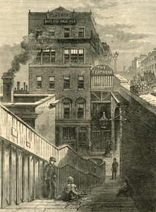 Die Häuser in der Waterloo Bridge Road, c1878