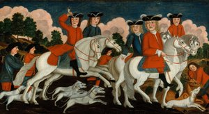 Die Jagdgesellschaft New Jersey, ca. 1750 von Unbekannt