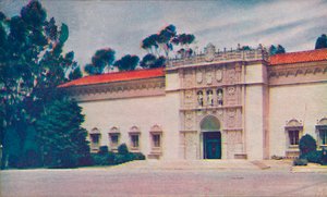 Das imposante Portal der Galerie der Schönen Künste, um 1935