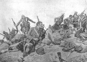 Der Indische Grenzkrieg: Der Sturm auf den Dargai-Rücken durch die Gordon Highlanders, Oktober