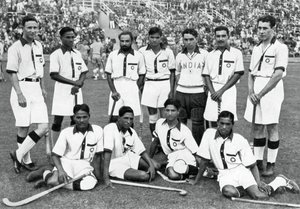 Das indische Hockeyteam, Goldmedaillengewinner, Olympische Spiele Berlin
