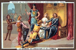 Die Ritter - Treueschwur an den Herrn, Mittelalter. 19. Jahrhundert