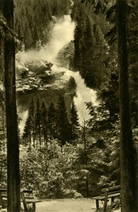 Die Krimmler Wasserfälle, Nationalpark Hohe Tauern, Österreich, ca. 1935 von Unbekannt