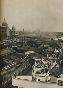 Die Anlegestelle in Liverpool, 1936