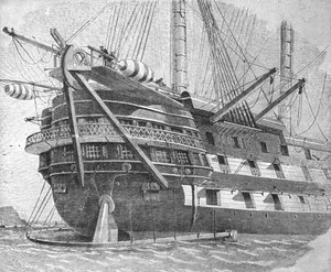 Das Verlegen des Atlantikkabels, 1857: H.M.S. Agamemnon von Unbekannt