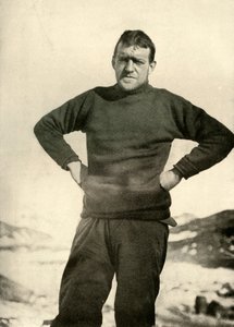 Der Anführer der Expedition in Winterkleidung von Unbekannt