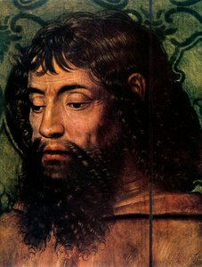 Die Legende der Heiligen Lucia, Jungfrau und Kind mit Heiligen (Detail), 15. Jahrhundert von Unbekannt