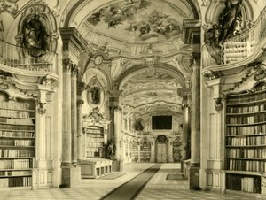 Die Bibliothek, Stift Admont, Österreich, um 1935