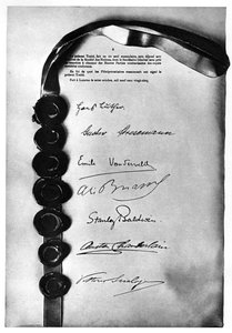 Der Locarno-Vertrag in London unterzeichnet, 1. Dezember 1925, 1935