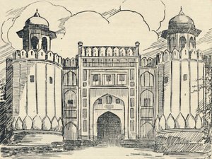 Das Haupttor - Lahore Fort von Unbekannt
