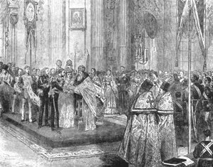 Die Hochzeit des Herzogs von Edinburgh mit der Großherzogin Marie Alexandrowna, 1874