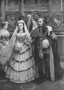 Die Hochzeit des Prinzen von Wales mit Prinzessin Alexandra von Dänemark, Windsor, 1863 von Unbekannt