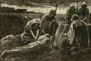 Die Männer von Jabesch trauern über das Grab von Saul und Jonathan, 1890