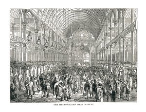 Der Metropolitan Fleischmarkt, 1878 von Unbekannt