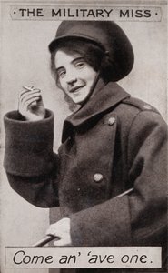 Die Militärdame - Komm und hab eine, ca. 1914 von Unbekannt