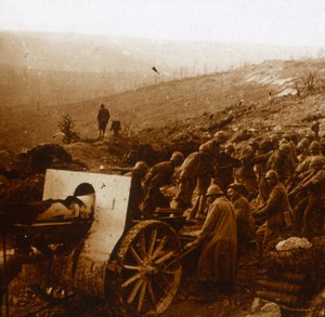 Die Mühle von Laffaux, Nordfrankreich, 1. April 1917 von Unbekannt