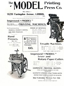 The Model Printing Press Co., 1910