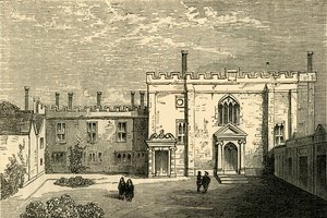 Das Kloster St. Johannes von Jerusalem, Clerkenwell - Die Kapelle von Süden, ca. 1872