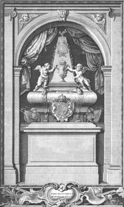 Das Denkmal von König James II. errichtet in Paris im Jahr 1703, ca. 1753 von Unbekannt