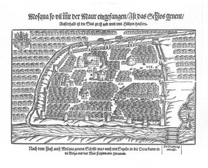 Die Moskauer Karte aus Moscouiter wunderbare Historien von Sigmund von Herberstein, 1567 von Unbekannt