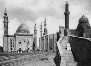 Die Moscheen von Sultan Hassan und El Rufai, Kairo, Ägypten, um 1920 von Unbekannt