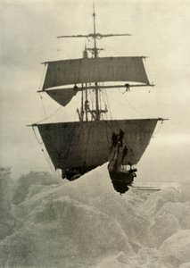 Die Nimrod im Eis festgehalten, 1908, 1909