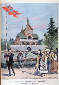 Der norwegische Pavillon auf der Weltausstellung von 1900, Paris, 1900 von Unbekannt