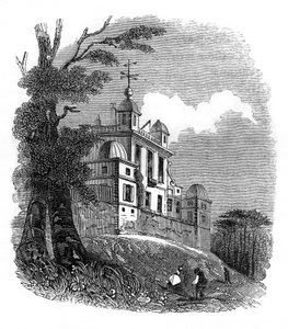 Das Observatorium in Greenwich, 1836
