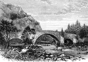Die Alte Brücke, Invercauld, Schottland, 1900 von Unbekannt
