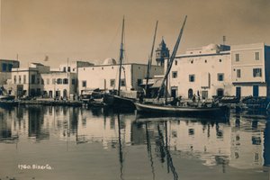 Der alte Hafen von Bizerta, Tunesien, 1936 von Unbekannt