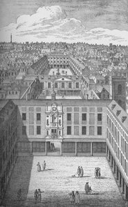 Das alte St. Thomas Krankenhaus in Bermondsey, das die früheren klösterlichen Gebäude 1701 ersetzte