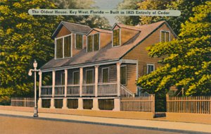 Das älteste Haus, Key West, Florida - Ganz aus Zedernholz gebaut von Unbekannt