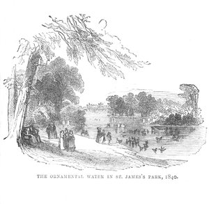 Das Zierteich im St. James Park, 1840, um 1870 von Unbekannt