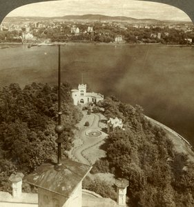 Die Oscarshal Königlichen Gärten und Christiania, vom Schloss, Norwegen, um 1905