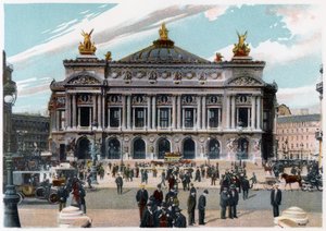 Das Palais Garnier, Paris, um 1900 von Unbekannt