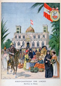 Der peruanische Pavillon auf der Weltausstellung 1900, Paris, 1900 von Unbekannt
