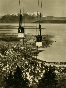 Die Pfänderbahn-Seilbahn, Bregenz, Österreich, um 1935 von Unbekannt