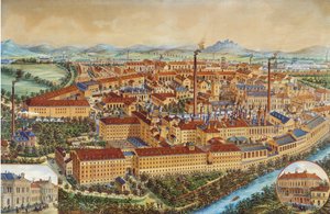 Die Pilsner Urquell Brauerei in Pilsen, 1900er-1910er von Unbekannt