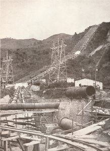 Die Rohre bei Riberao das Lages: Rio Light and Power Works, 1914