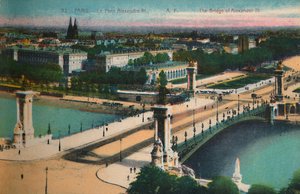 Die Pont Alexandre III, Paris, ca. 1920
