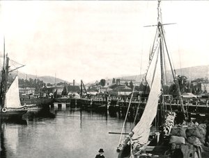 Der Hafen von Hobart, Tasmanien, Australien, 1895 von Unbekannt