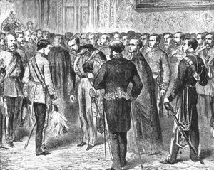 Der Prinz von Wales hält seinen ersten Empfang, 18. Februar 1863 von Unbekannt
