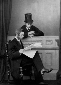 Der Prinz von Wales und Kronprinz Friedrich Wilhelm von Preußen, Windsor, 1863 von Unbekannt