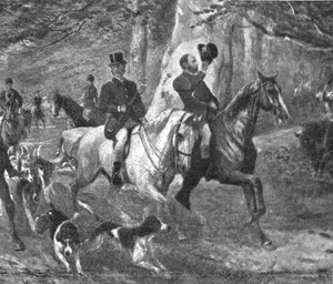Der Prinz von Wales als Jäger, spätes 19. Jahrhundert, 1901