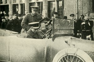 Der Prinz von Wales in Flandern, Erster Weltkrieg, Dezember 1914 von Unbekannt