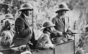 Der Prinz von Wales auf Tigerjagd in Nepal, die Indienreise, 1921