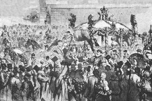 Die Prozession nach Westminster, 31. Januar 1856, 1901 von Unbekannt